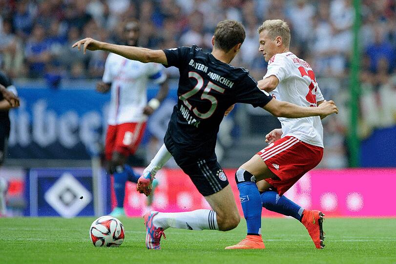 Schwerstarbeit musste der FC Bayern München im Spiel beim Hamburger SV verrichten.