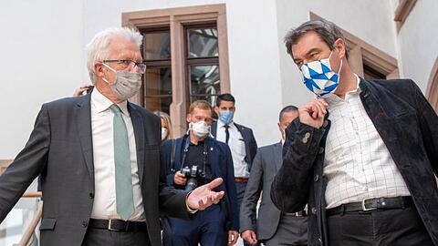 Winfried Kretschmann (Grüne) und Markus Söder (CSU). Foto: Stefan Puchner/dpa/Archivbild