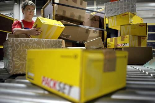Hochbetrieb: Vor Weihnachten geht&rsquo;s in den Paketzentren rund.