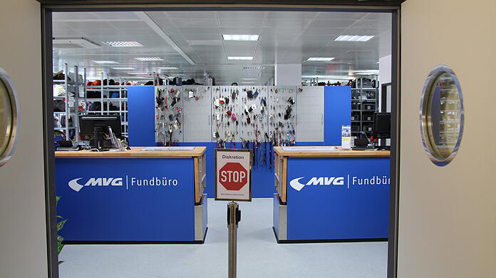 Das MVG Fundbüro in München.