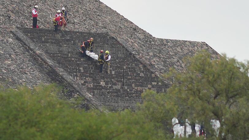 Teotihuacan ist eine der meistbesuchten Ausgrabungsstätten in Mexiko. Teotihuacan ist eine der meistbesuchten Ausgrabungsstätten in Mexiko.