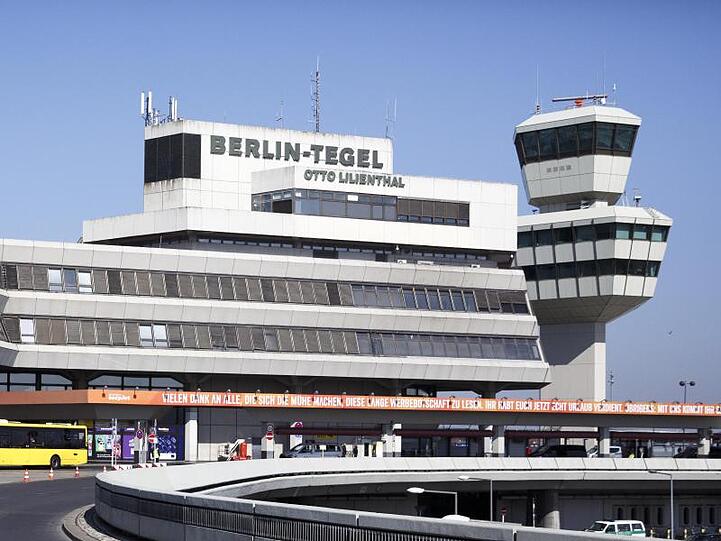 Wenig Betrieb herrscht am "Otto Lilienthal" Flughafen in Tegel.
