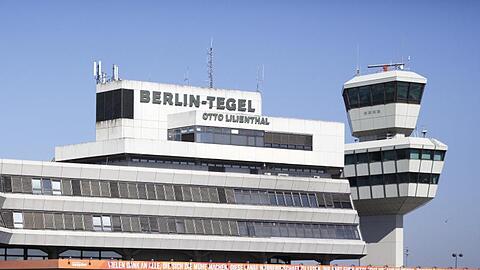 Wenig Betrieb herrscht am "Otto Lilienthal" Flughafen in Tegel.