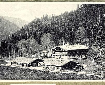 Das Forsthaus Valepp 1935. Das Forsthaus Valepp 1935.