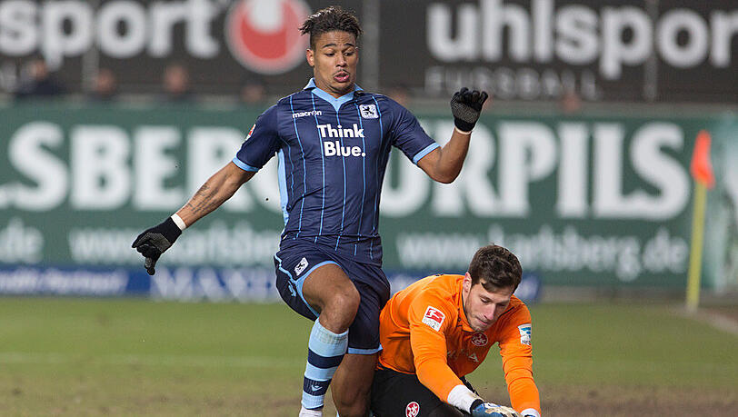 Im Fokus des 1. FC Köln? Löwen-Stürmer Rubin Okotie. Im Fokus des 1. FC Köln? Löwen-Stürmer Rubin Okotie.