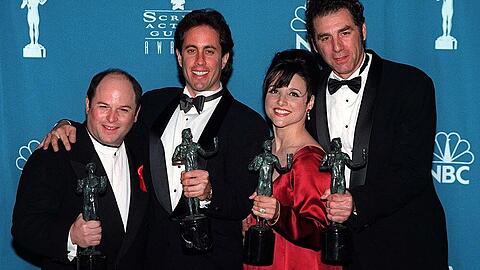 Mehrfach ausgezeichnete Sitcom: Jerry Seinfeld (Mitte) und seine "Seinfeld"-Costars bei den Screen Actors Guild Awards 1997