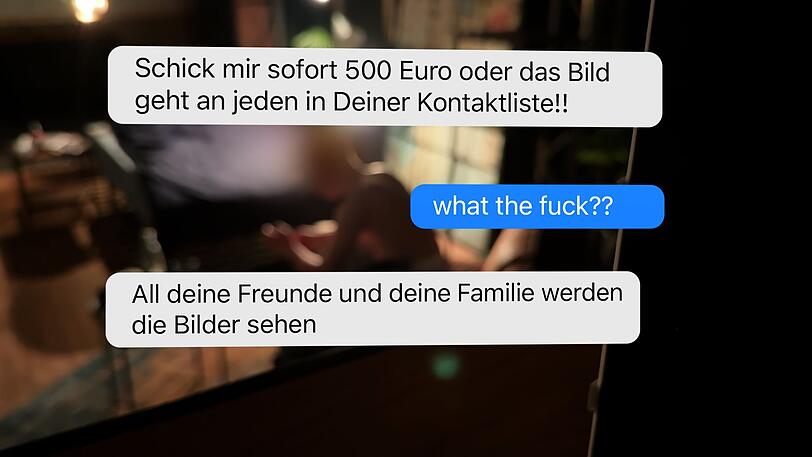 So oder so &auml;hnlich sieht es aus, wenn die Erpressung beginnt.