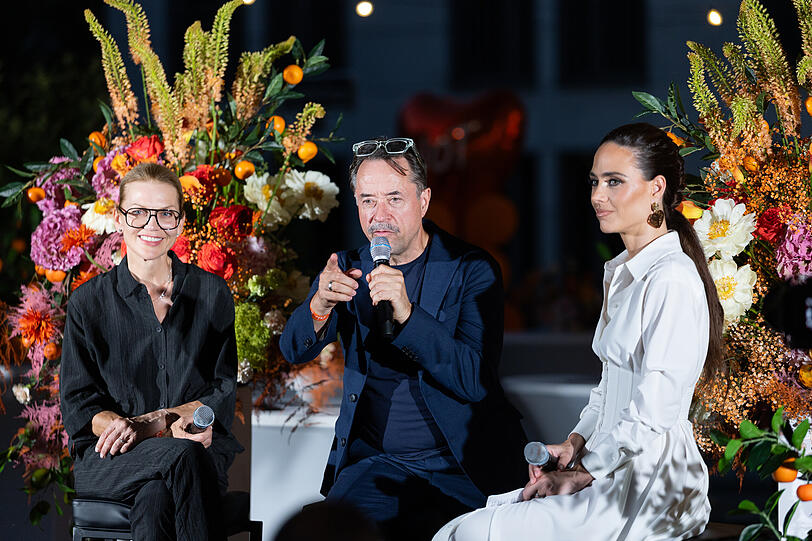 Anna Loos und Jan Josef Liefers sprachen mit Franca Lehfeldt &uuml;ber Bildung und ihre beiden T&ouml;chter.