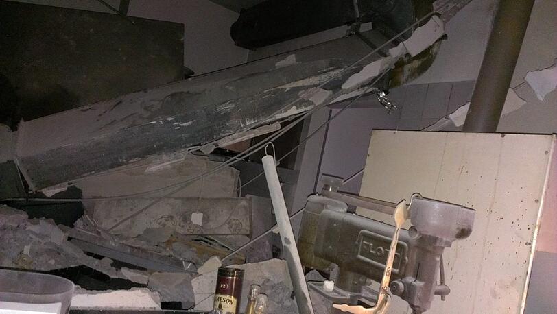 Nach der Explosion: Alles ist verwüstet.