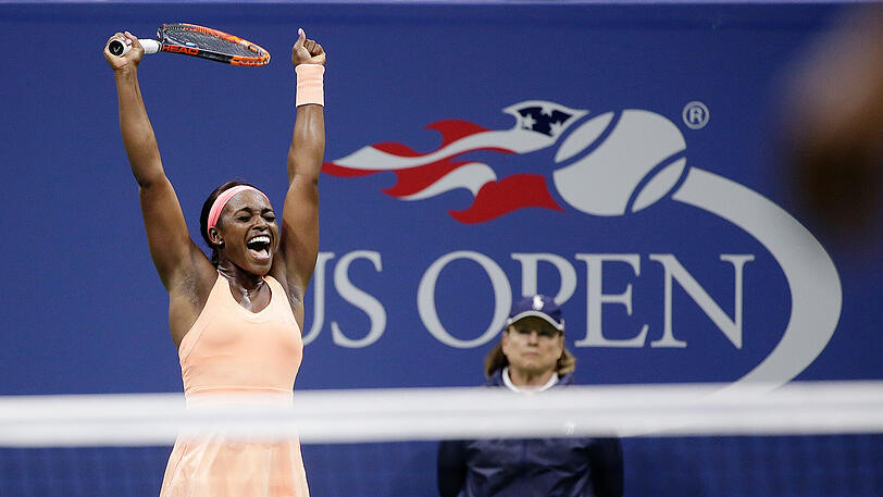Sloane Stephens bezwingt Venus Williams - da kennt die Freude keine Grenzen.