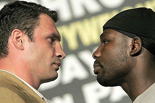 Hasim Rahman, hier vor seinem Duell gegen Vitali Klitschko, zeichnet sich auch jetzt wieder durch seine große Klappe aus.