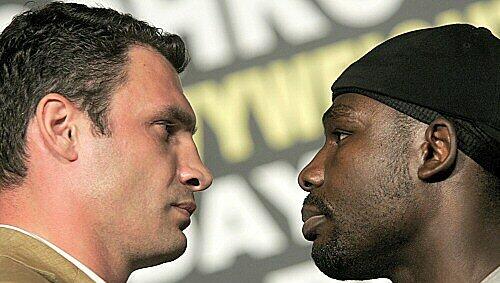 Hasim Rahman, hier vor seinem Duell gegen Vitali Klitschko, zeichnet sich auch jetzt wieder durch seine große Klappe aus. Hasim Rahman, hier vor seinem Duell gegen Vitali Klitschko, zeichnet sich auch jetzt wieder durch seine große Klappe aus.