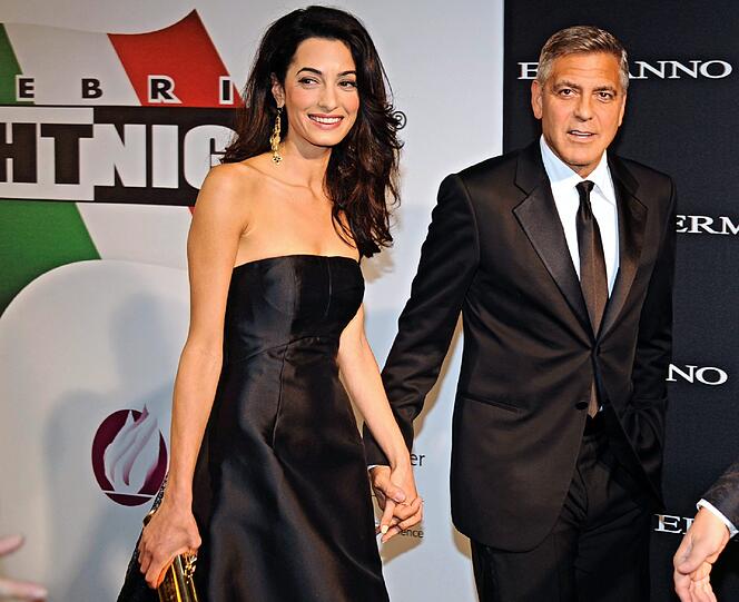 Amal und George Clooney