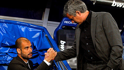 "Ziemlich beste Feinde": Pep Guardiola (l.) und José Mourinho.