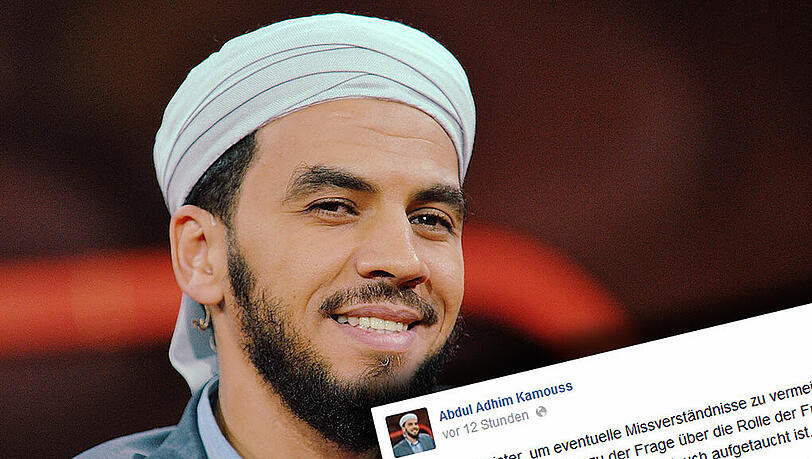 Imam Abdul Adhim Kamouss nach der Jauch-Show bei Facebook: "Frau muss nicht wegen jeder Kleinigkeit den Mann fragen". Imam Abdul Adhim Kamouss nach der Jauch-Show bei Facebook: "Frau muss nicht wegen jeder Kleinigkeit den Mann fragen".