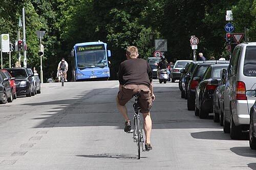 Radfahrer in München