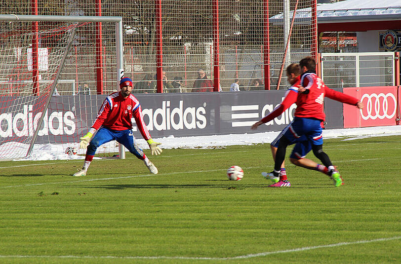 Der FC Bayern beim Samstagstraining nach der 1:4-Klatsche in Wolfsburg.
