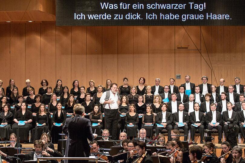 Die konzertante Aufführung von Verdis "Falstaff" im Gasteig.