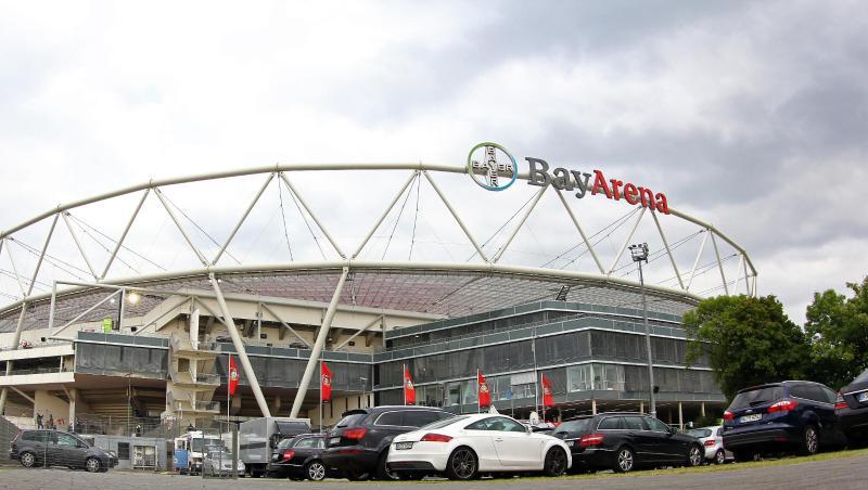 Eine Außenaufnahme der BayArena aus dem Jahr 2012 mit Blick auf die Westtribüne. Foto: Kevin Kurek/Archivbild Eine Außenaufnahme der BayArena aus dem Jahr 2012 mit Blick auf die Westtribüne. Foto: Kevin Kurek/Archivbild