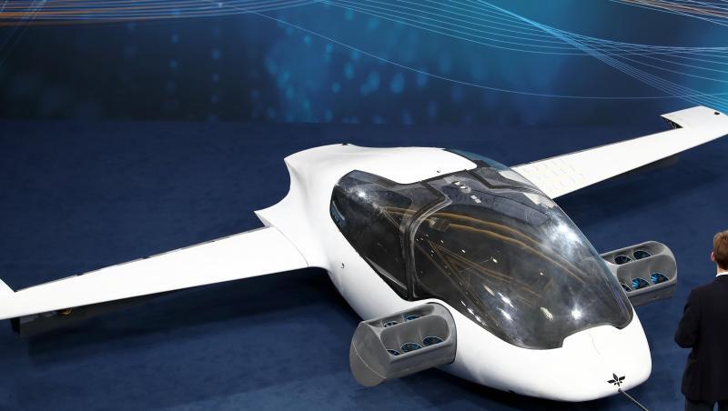 Der Prototyp des ersten flugfähigen "Flugtaxis" des Herstellers Lilium.