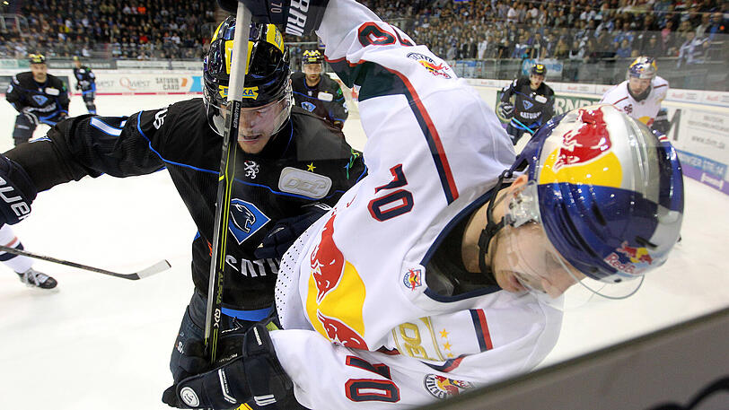 Gewinnen in Ingolstadt: Maximilian Daubner und der EHC Red Bull München.
