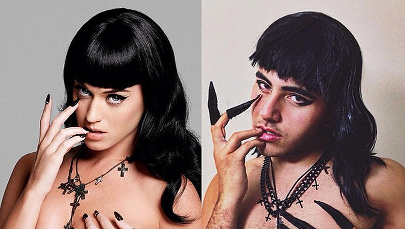 Weder Katy Perry, noch Mina Gerges geizen hier mit ihren Reizen Weder Katy Perry, noch Mina Gerges geizen hier mit ihren Reizen