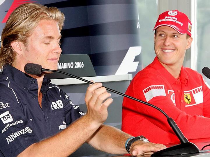 Teamkollegen und Konkurrenten: Die Silberpfeilpiloten Nico Rosberg (l.) und Michael Schumacher.