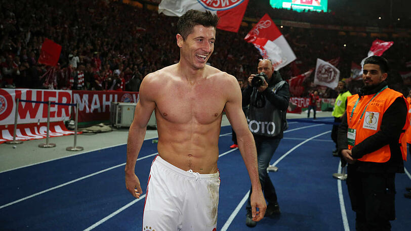 In absoluter Topform: Fitness-Fanatiker Robert Lewandowski.