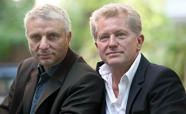 Drehen im Westend: Udo Wachtveitl (l.) und Miroslav Nemec.