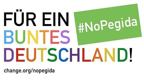 "NoPegida" sammelt auf change.org Unterschriften gegen die Anti-Islam-Bewegung "Pegida"