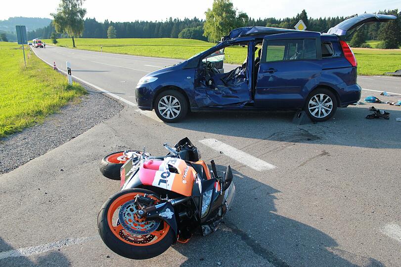 Drei Tote forderte dieser Unfall in Oberstaufen.