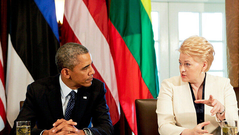 US-Präsident Barack Obama am 30. August mit der Litauischen Präsidentin Dalia Grybauskaite. US-Präsident Barack Obama am 30. August mit der Litauischen Präsidentin Dalia Grybauskaite.