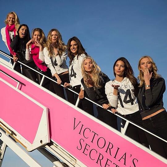 Die "Victoria's Secret"-Models auf dem Weg nach London