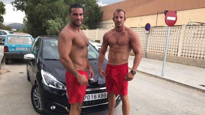 Gut in Form: Manuel Charr und Mario Daser auf Ibiza