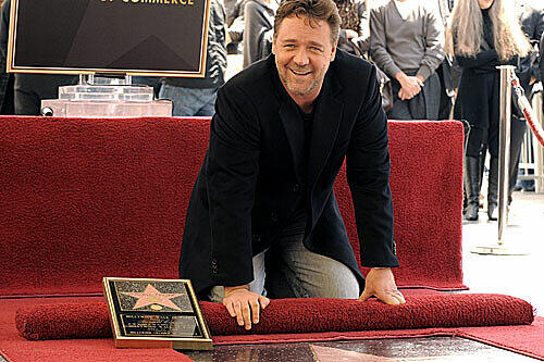 NEben dem Oscar der große Traum aus jeden Schauspielers: Ein Stern auf dem "Walk of Fame". Russel Crowe hat's geschafft.