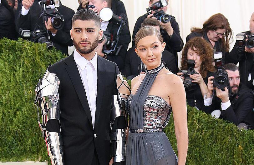 Ebenfalls unter den Top 10: Ex-"One Direction"-Mitglied Zayn Maliks - hier mit seiner Freundin Gigi Hadid.