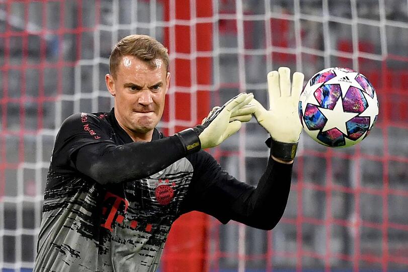 Manuel Neuer am Samstag vor dem Spiel.