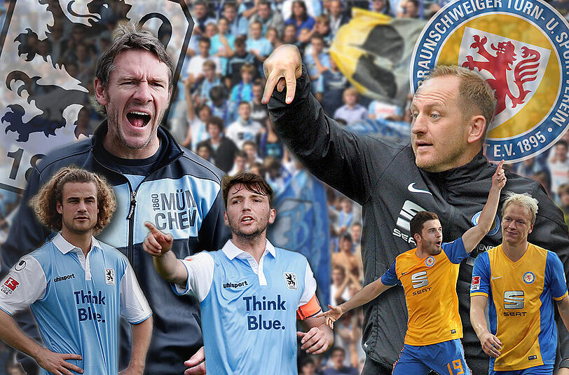 Der TSV 1860 verlor 1:2 gegen Bundesliga-Absteiger Eintracht Braunschweig.