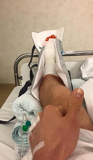 Grüße vom Krankenbett: Der EHCler Maximilian Kastner.