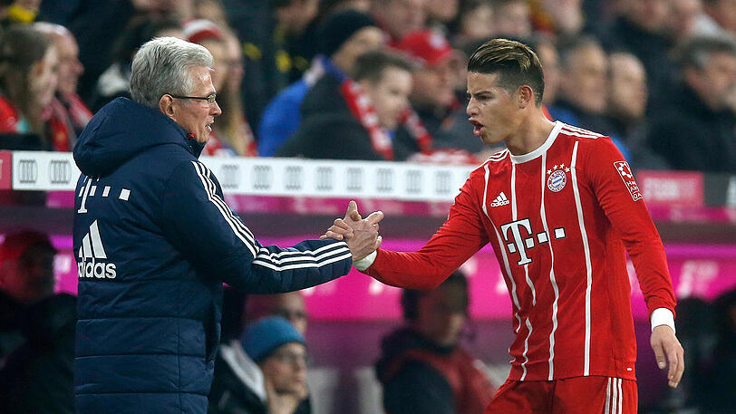 Gehörten diese Saison zu den Erfolgsgaranten beim FC Bayern: Trainer Jupp Heynckes und James Rodríguez.