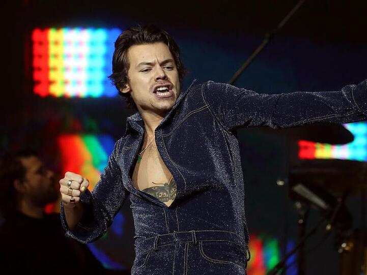 Der britische Musiker Harry Styles tritt 2019 beim "Capital's Jingle Bell Ball" in London auf.