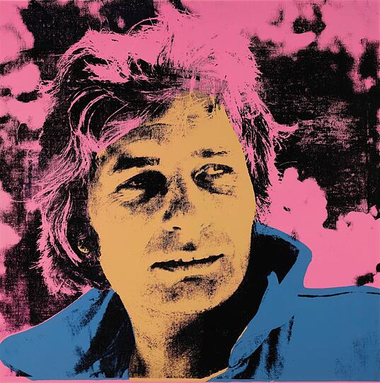 Das Gemälde "Gunter Sachs" (1972) von Andy Warhol.