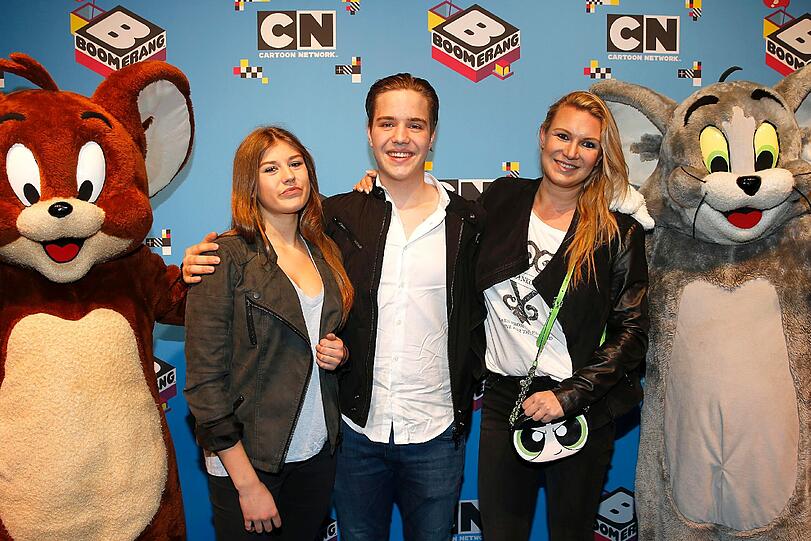 Magdalena Brzeska mit ihrer Tochter Caprice und Linus Olsson, der Sohn von Medien-Manager Peter Olssen