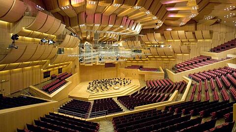 Der Konzertsaal der Philharmonie im Gasteig in München.