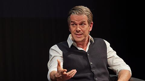 Markus Lanz, Moderator, im Gespräch.