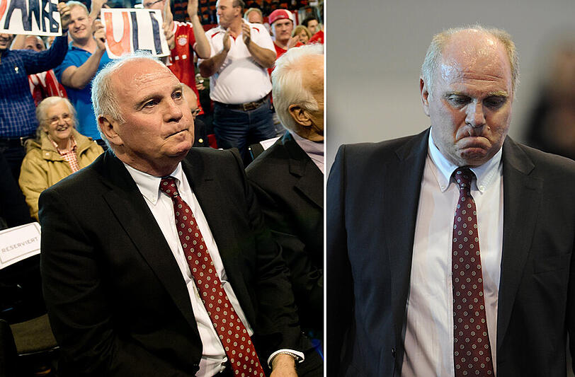 Uli Hoeneß am Freitagabend im Audi Dome.