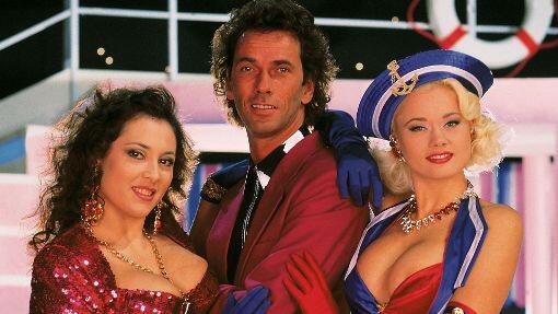 Die Originalbesetzung von 1990: Hugo Egon Balder mit Tiziana (l.) und Monique.