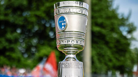Die Trophäe für den Sieger des Toto-Pokals, den Bayerischen Landespokal.