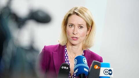 Die EU-Außenbeauftragte Kallas appelliert an die Bundesregierung, die Pläne für europäische Handelssanktionen gegen Israel zu unterstützen oder andere Druckmittel vorzuschlagen. (Archivbild)