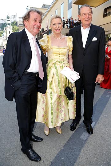 Rudolf Buchbinder (l.), Maria-Elisabeth Schaeffler und Jürgen R. Thumann.